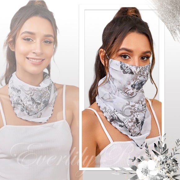 FACE MASK SALE! Pretty Convertible Scarf Face Mask - Picture 2 of 12